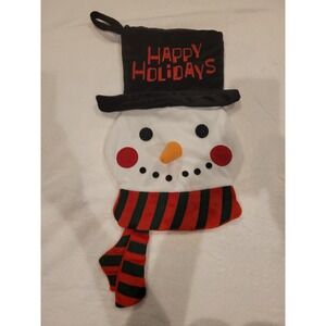 Hanging Snowman Head Stocking